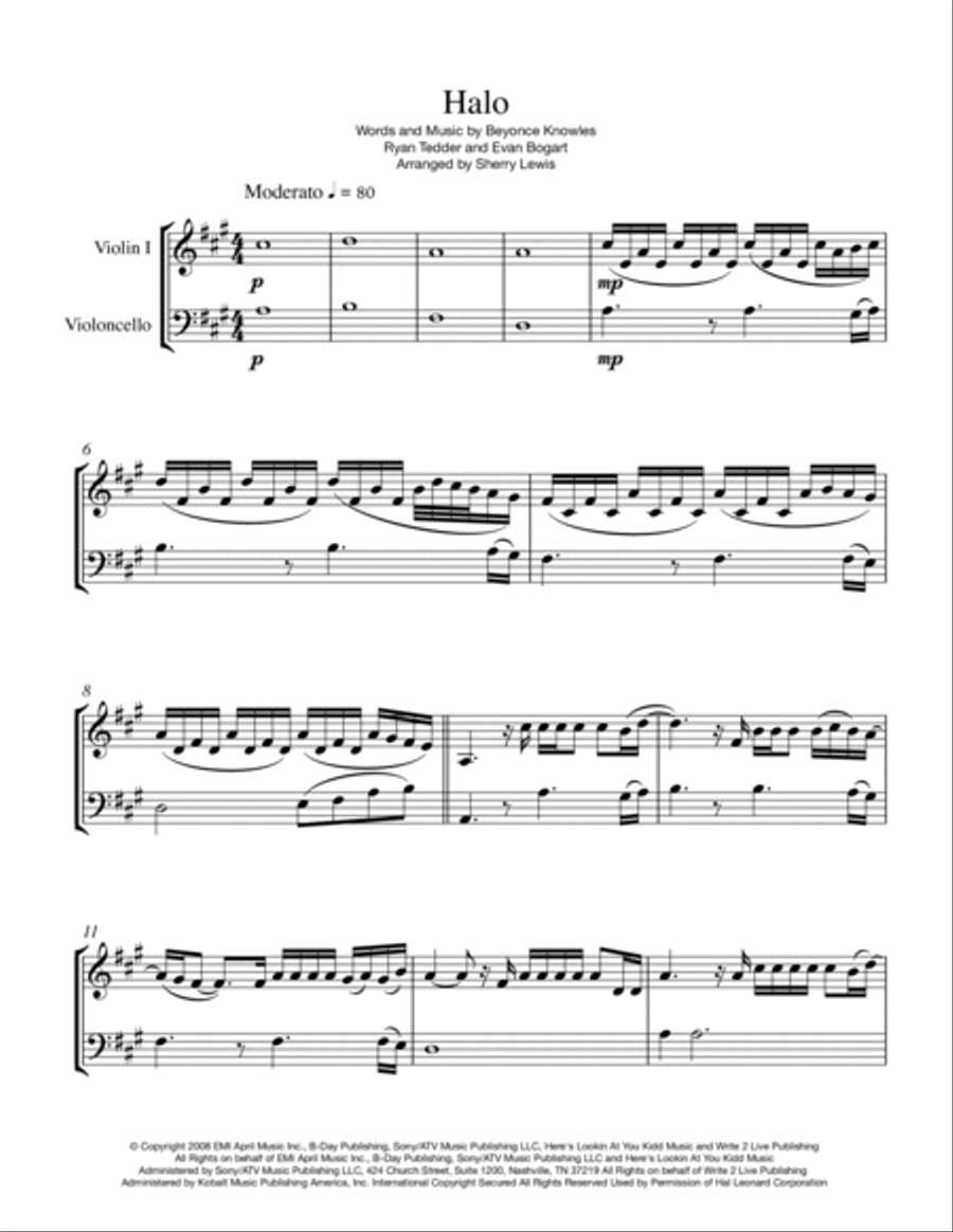 Halo String Duet scores gallery preview page 4