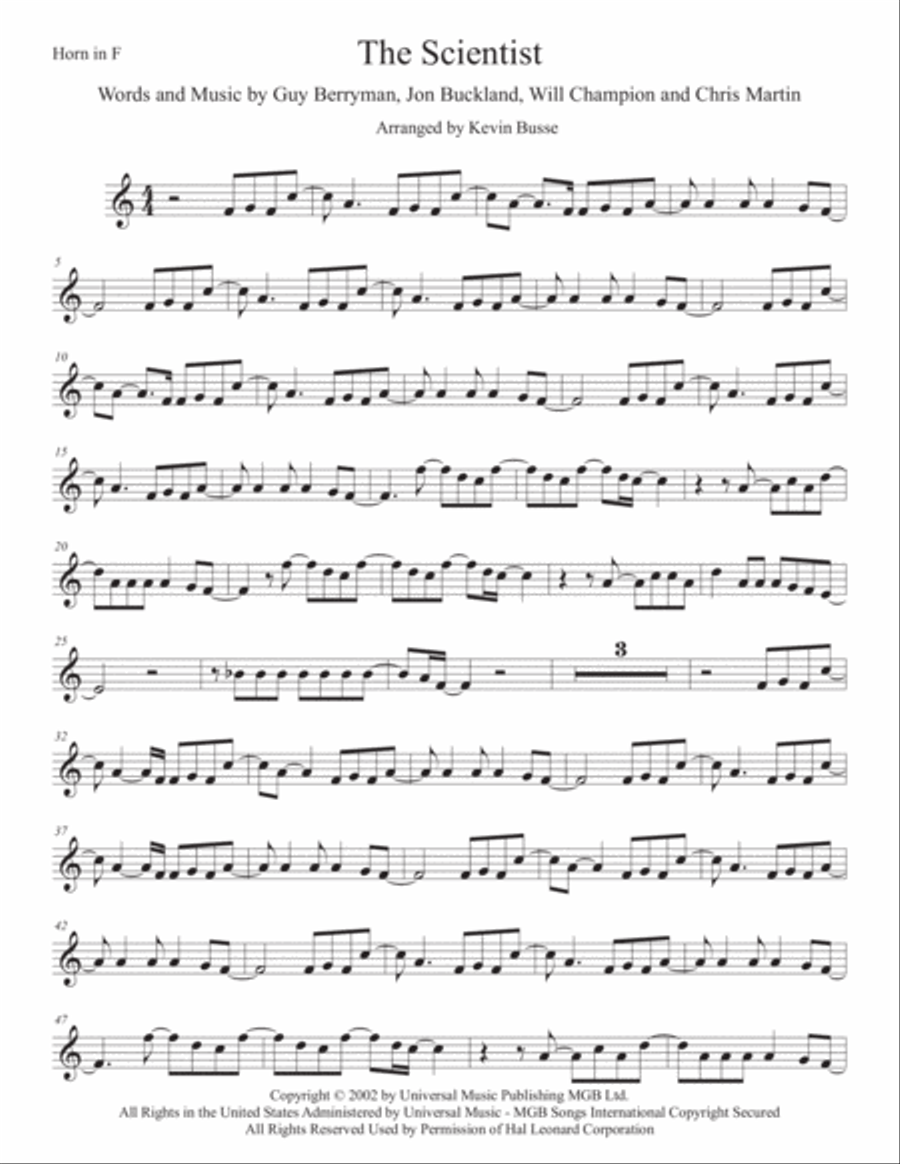 The Scientist Small Ensemble scores gallery preview page 1