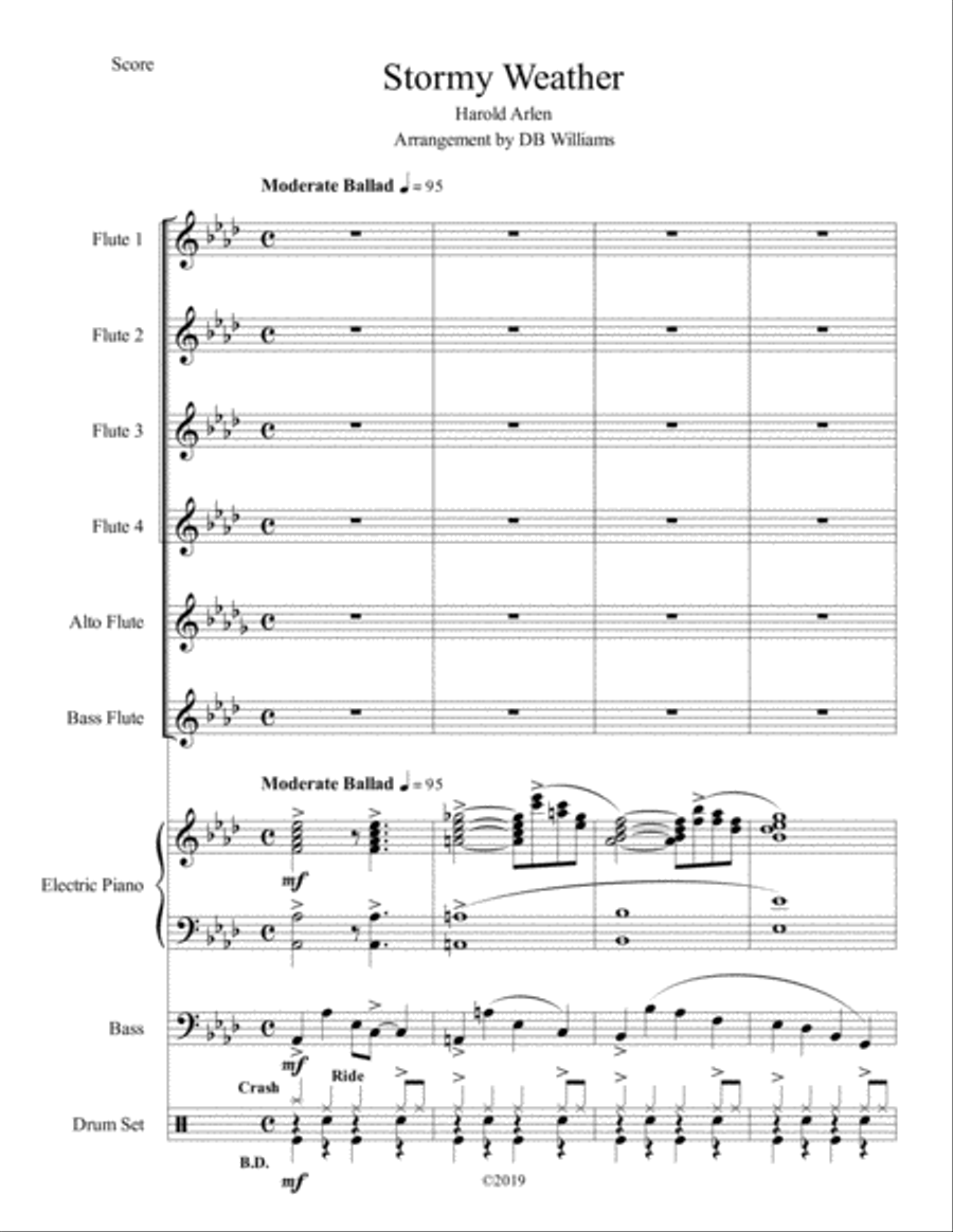 Stormy Weather Stormy Weather Small Ensemble scores gallery preview page 1