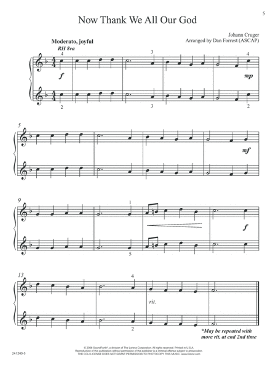 Easy Seasonal Piano Solos Easy Piano scores gallery preview page 5