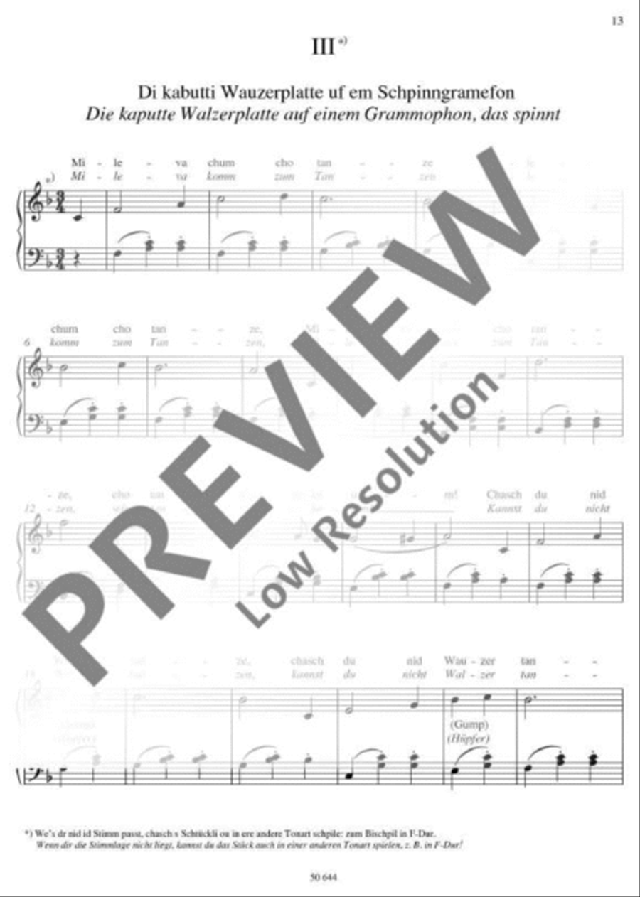 Chinderliecht (Kinderleicht / Kinderlicht) Piano Duet scores gallery preview page 13