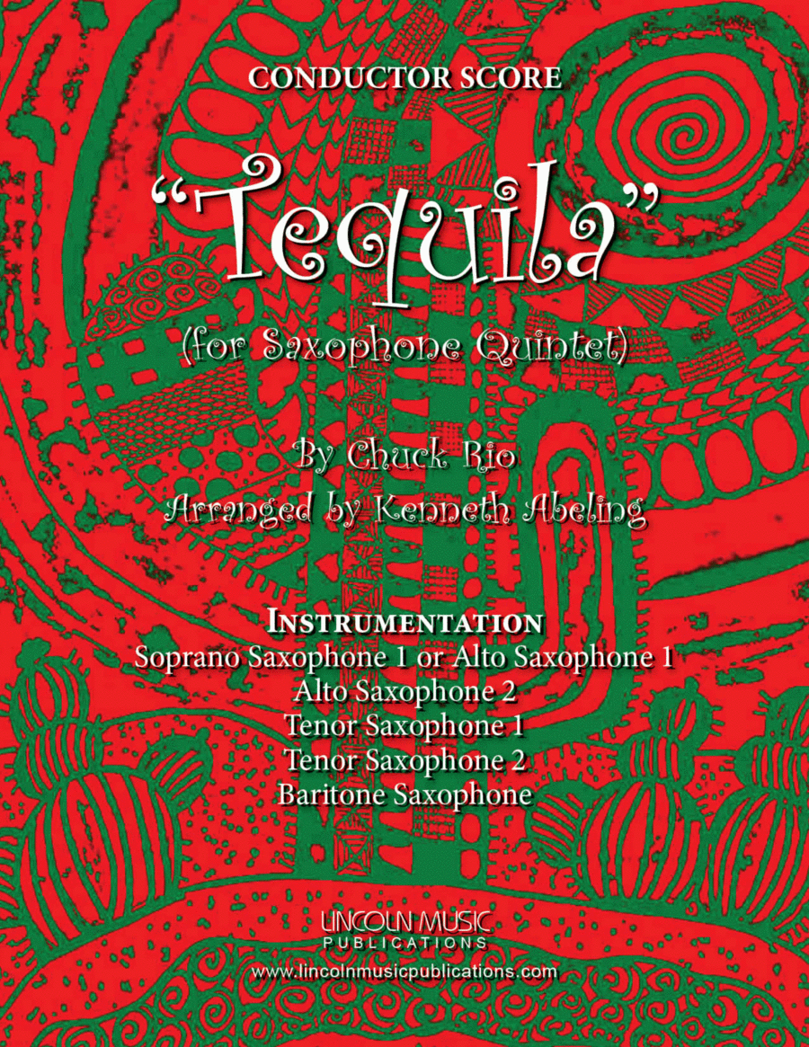 Tequila Saxophone Quintet scores gallery preview page 1