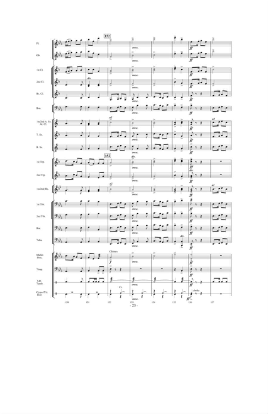 Aspen Overture Concert Band scores gallery preview page 22