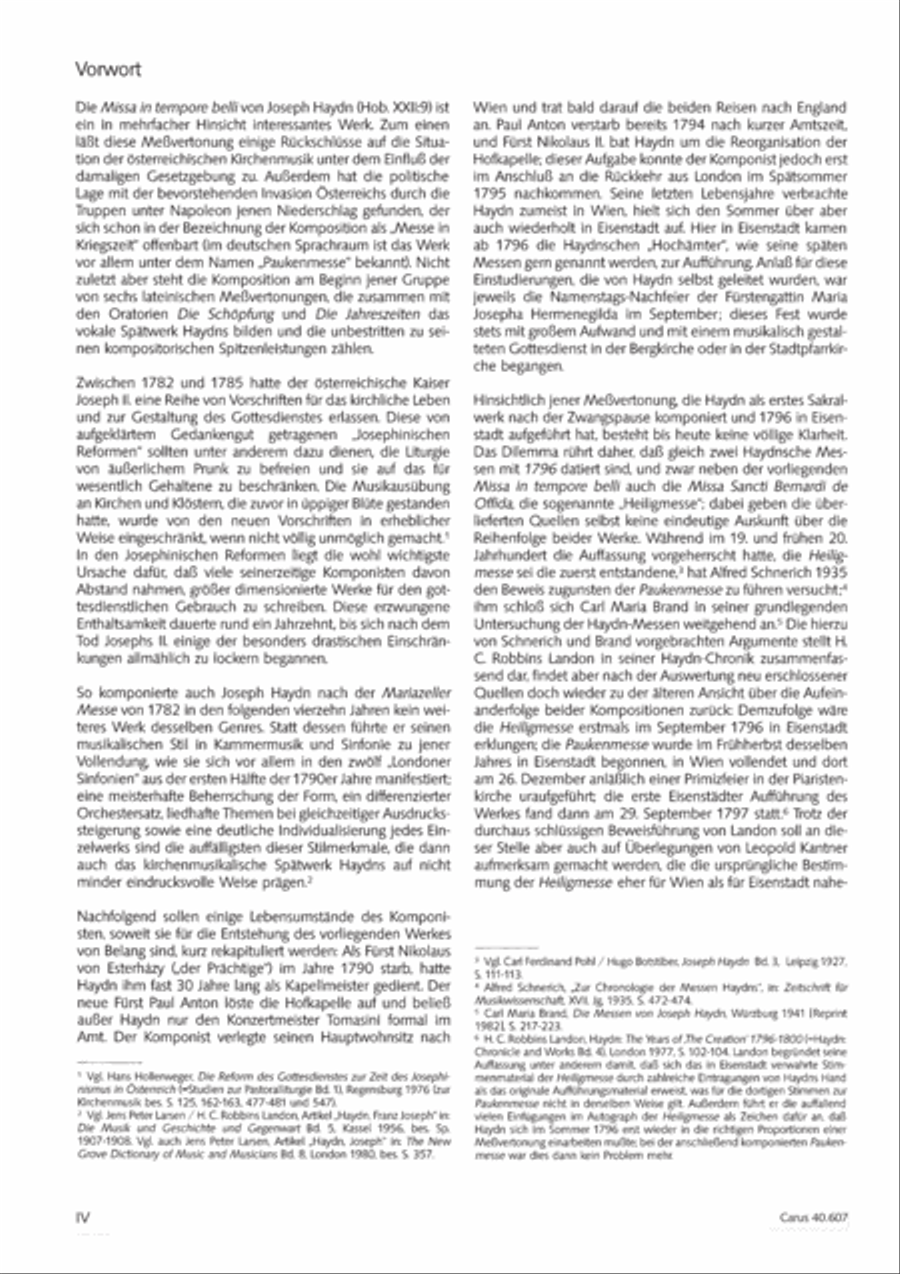 Mass in time of war (Missa in tempore belli) 4-Part scores gallery preview page 4