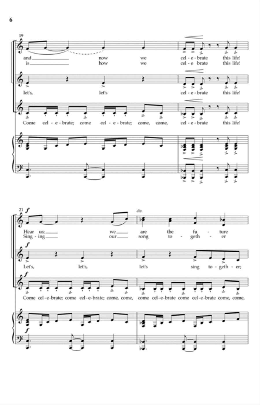 Celebrate This Life! 4-Part scores gallery preview page 4