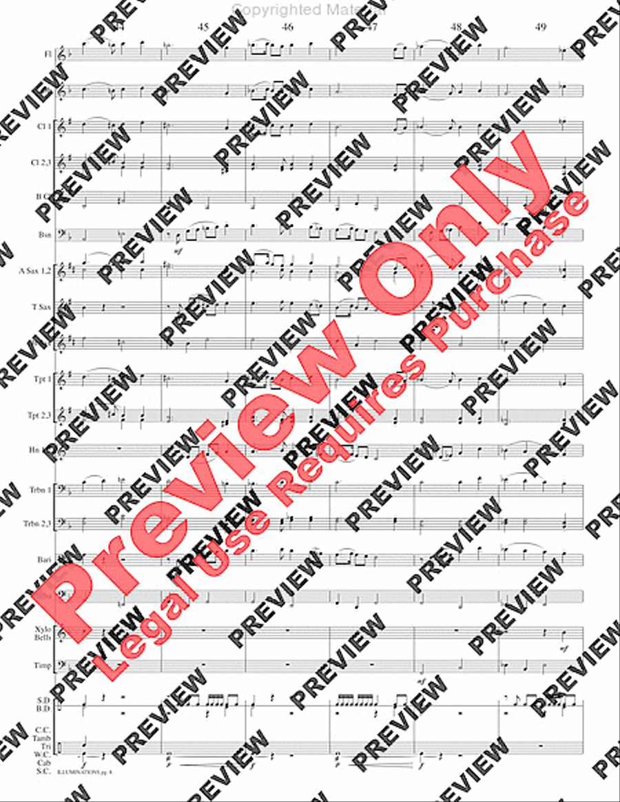 Illuminations Concert Band scores gallery preview page 11
