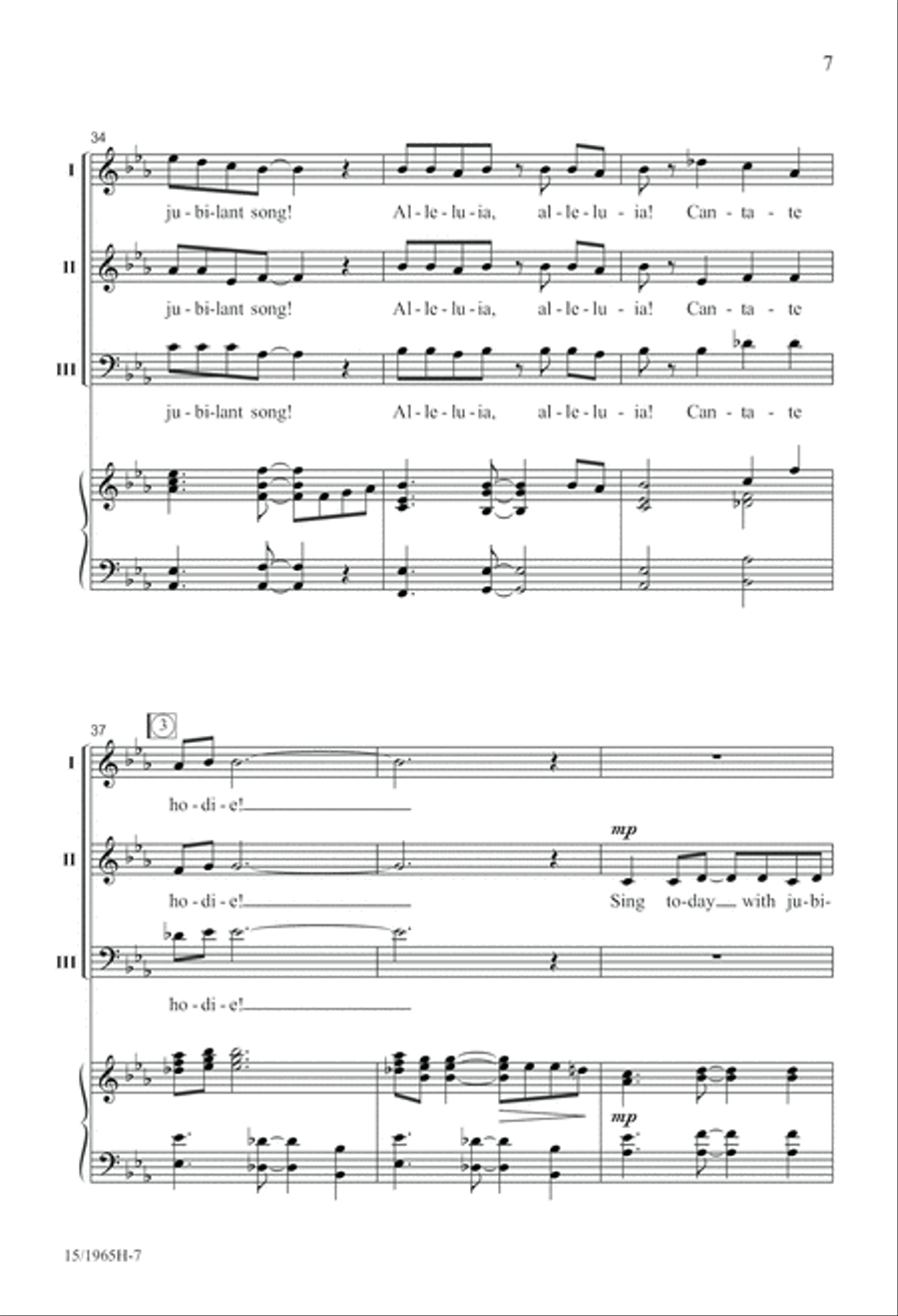 Cantate Hodie! (Sing Today) SSA scores gallery preview page 8