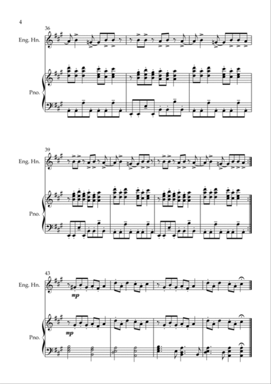 Bittersweet Symphony English Horn scores gallery preview page 4