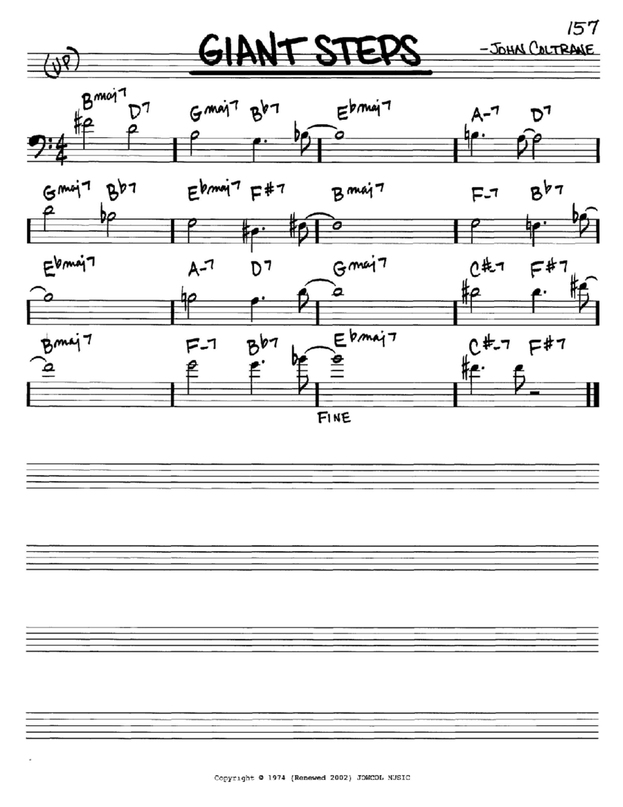 Giant Steps Piano scores gallery preview page 1