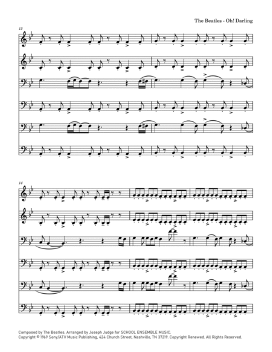 Oh! Darling Chamber Music scores gallery preview page 3