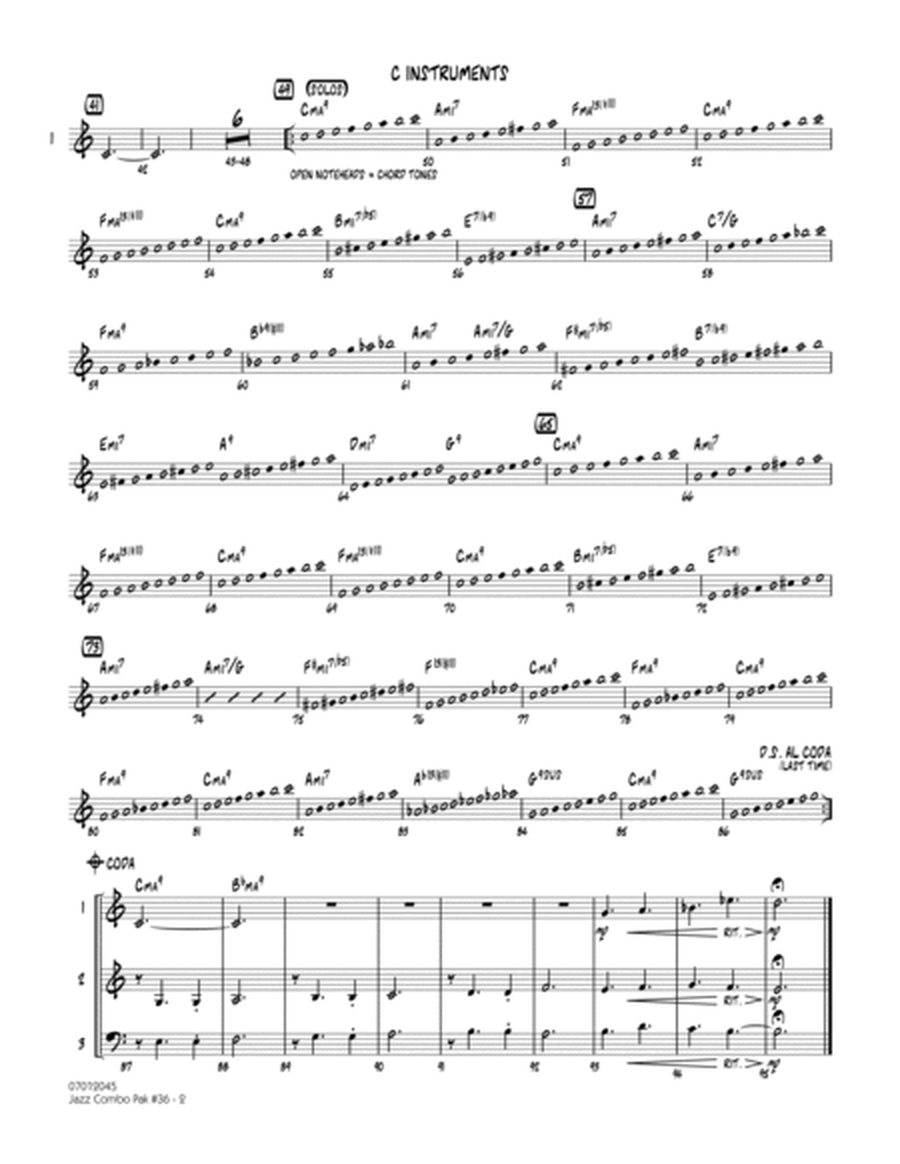 Jazz Combo Pak #36 (Henry Mancini) - C Instruments
