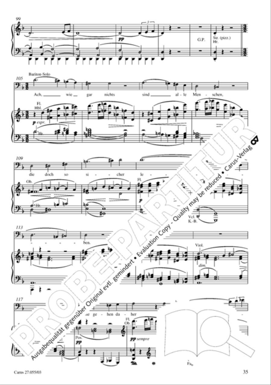 Ein Deutsches Requiem (German Requiem) 4-Part scores gallery preview page 38