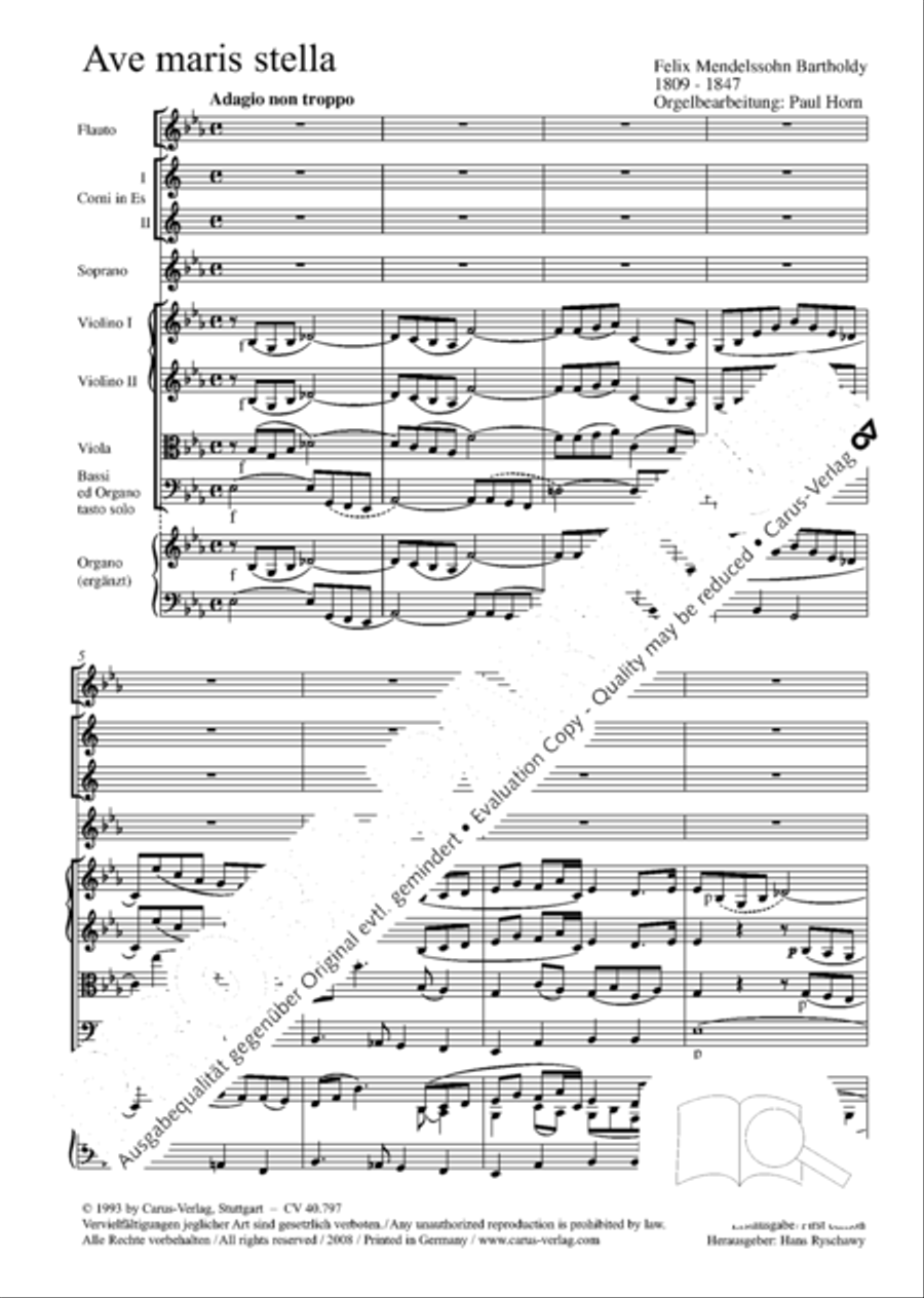 Ave maris stella (Ave maris stella (Ave, Stern der Meere)) Flute scores gallery preview page 25