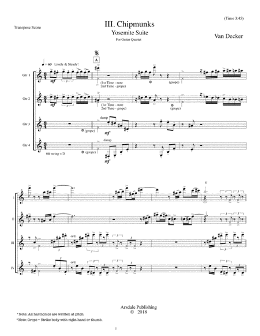Chipmunks Small Ensemble scores gallery preview page 1