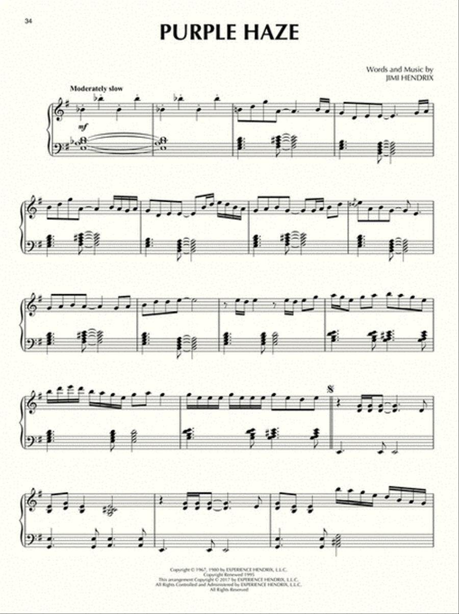 Jimi Hendrix - All Jazzed Up! Piano Solo scores gallery preview page 5
