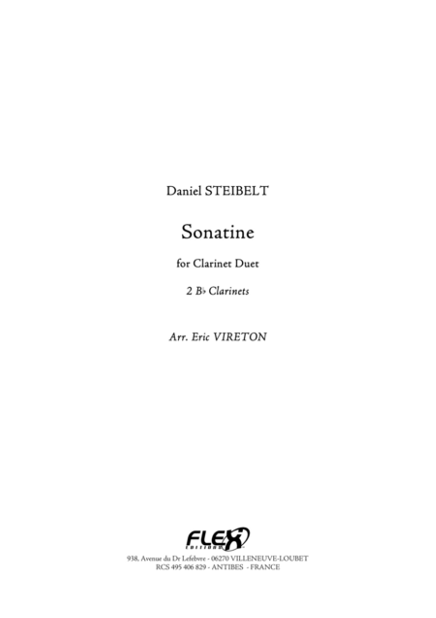 Sonatine Clarinet Duet scores gallery preview page 1