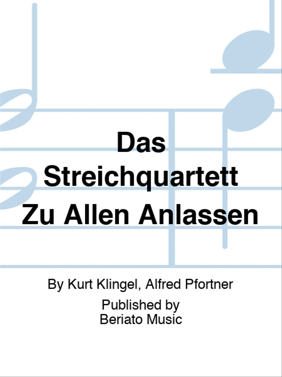 Das Streichquartett Zu Allen Anlässen String Quartet scores gallery preview page 1