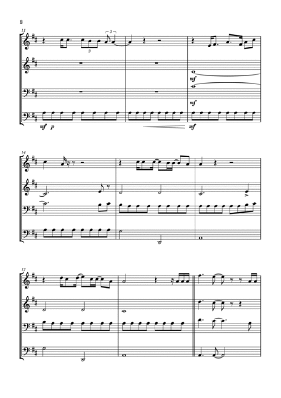 Shine Like Stars Shine Like Stars Brass Ensemble scores gallery preview page 3