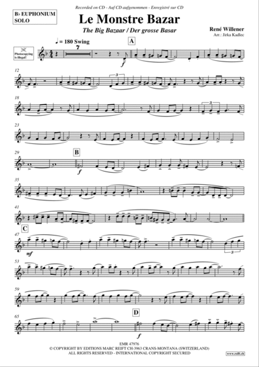 Le Monstre Bazar Euphonium scores gallery preview page 2