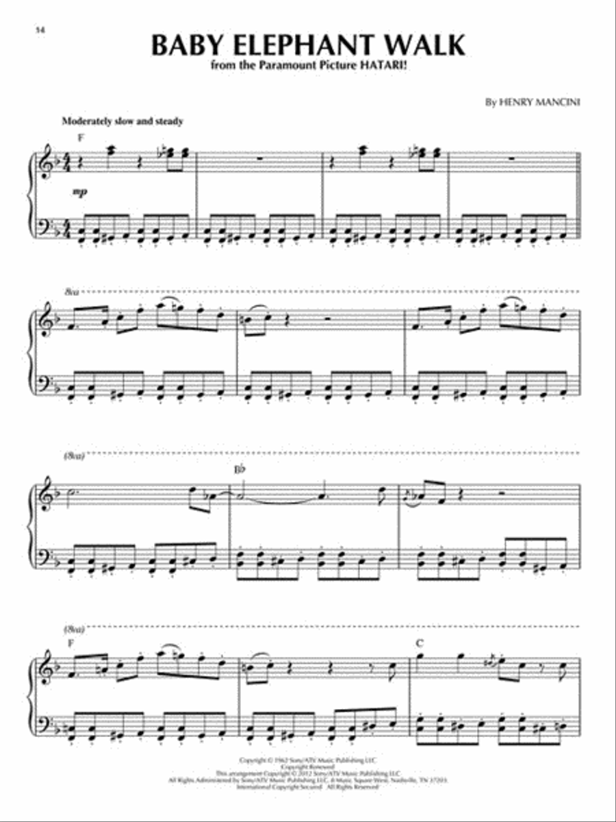 Henry Mancini Piano Solos Piano Solo scores gallery preview page 3
