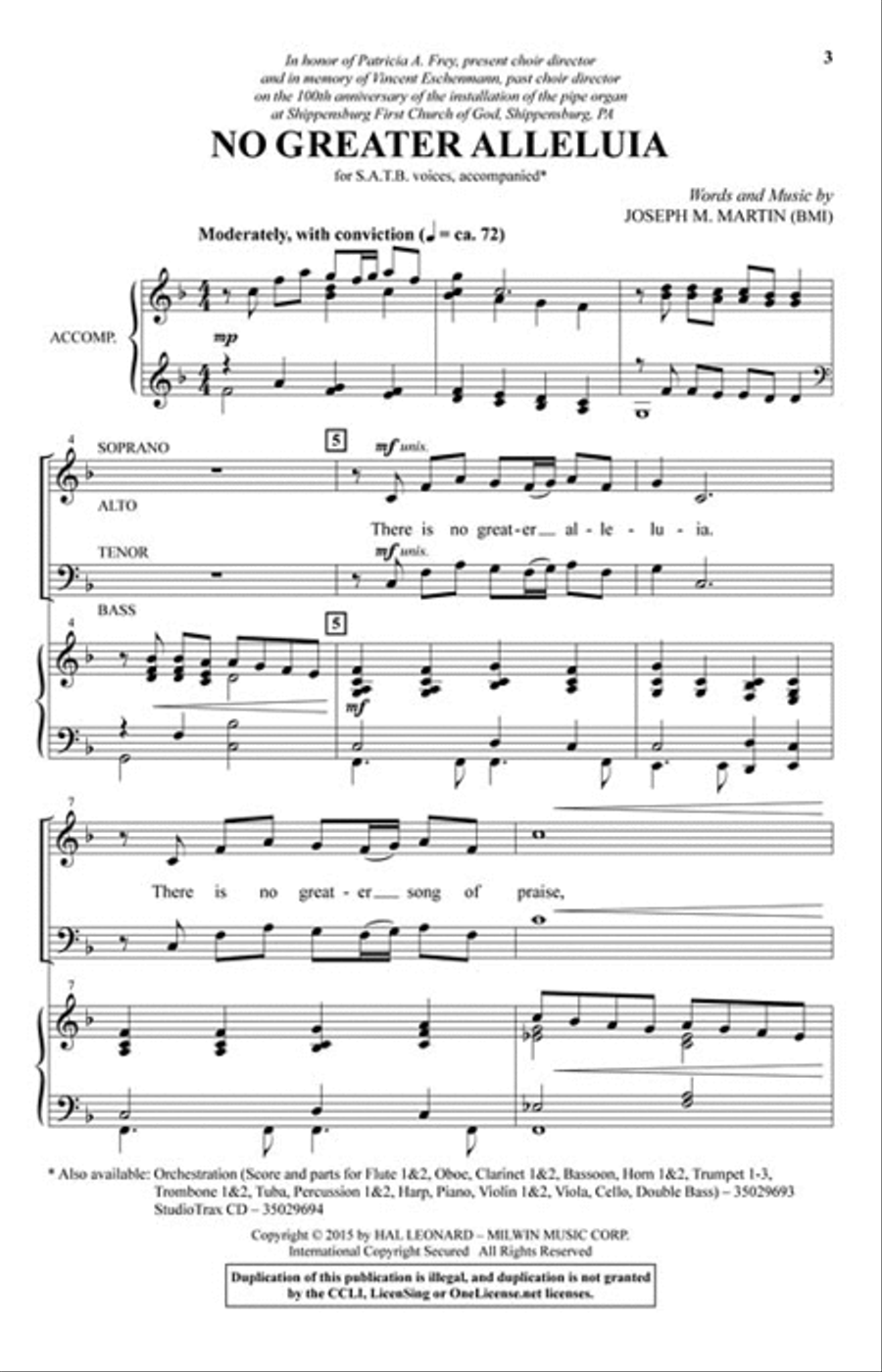 No Greater Alleluia No Greater Alleluia Choir scores gallery preview page 2