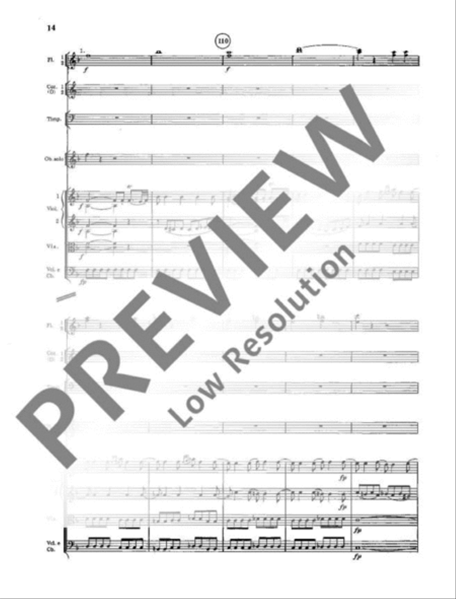 Concerto No. 1 D minor Orchestra scores gallery preview page 15