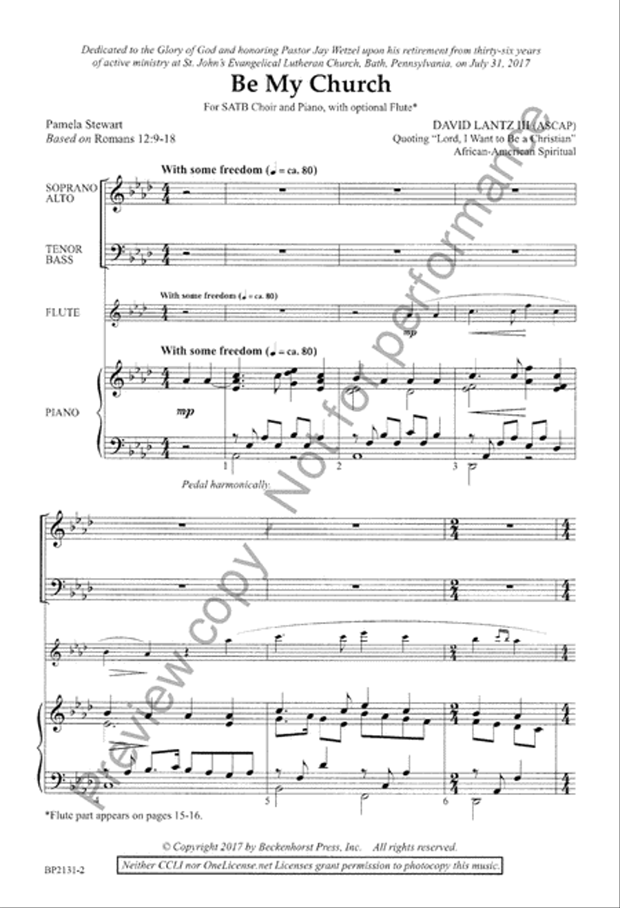 Be My Church Be My Church 4-Part scores gallery preview page 3