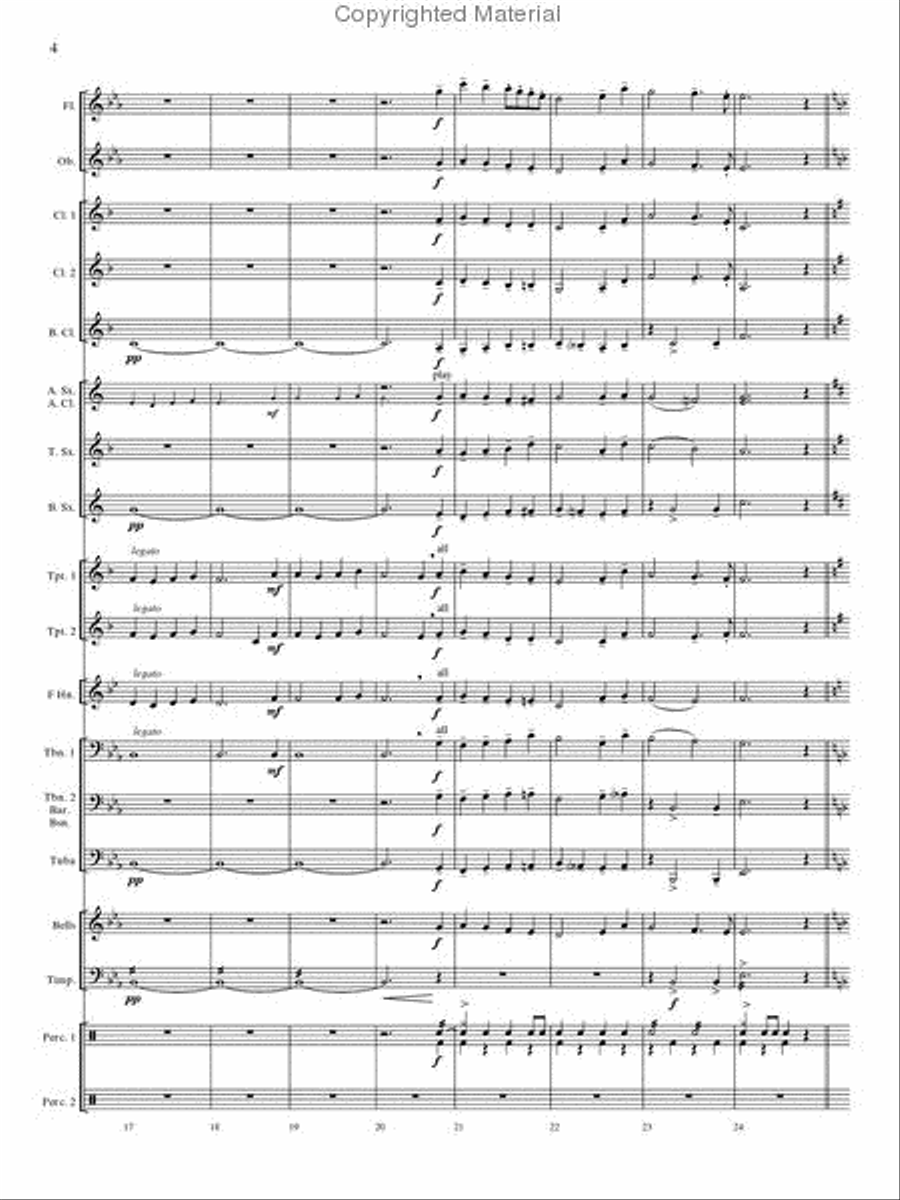Christmas Bells and Brass Concert Band scores gallery preview page 4