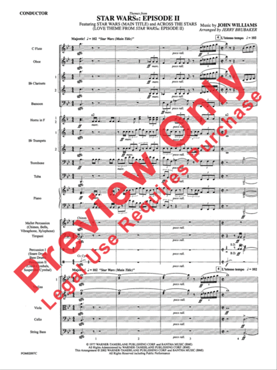 Star Wars: Episode II Attack of the Clones Full Orchestra scores gallery preview page 31