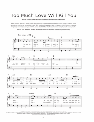 Too Much Love Will Kill You
