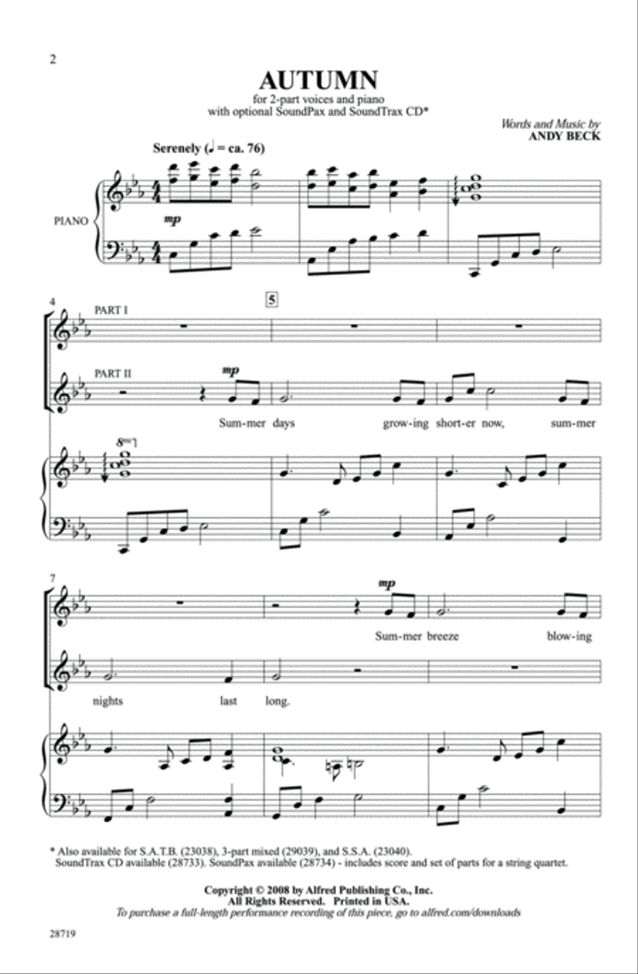Autumn 2-Part scores gallery preview page 2