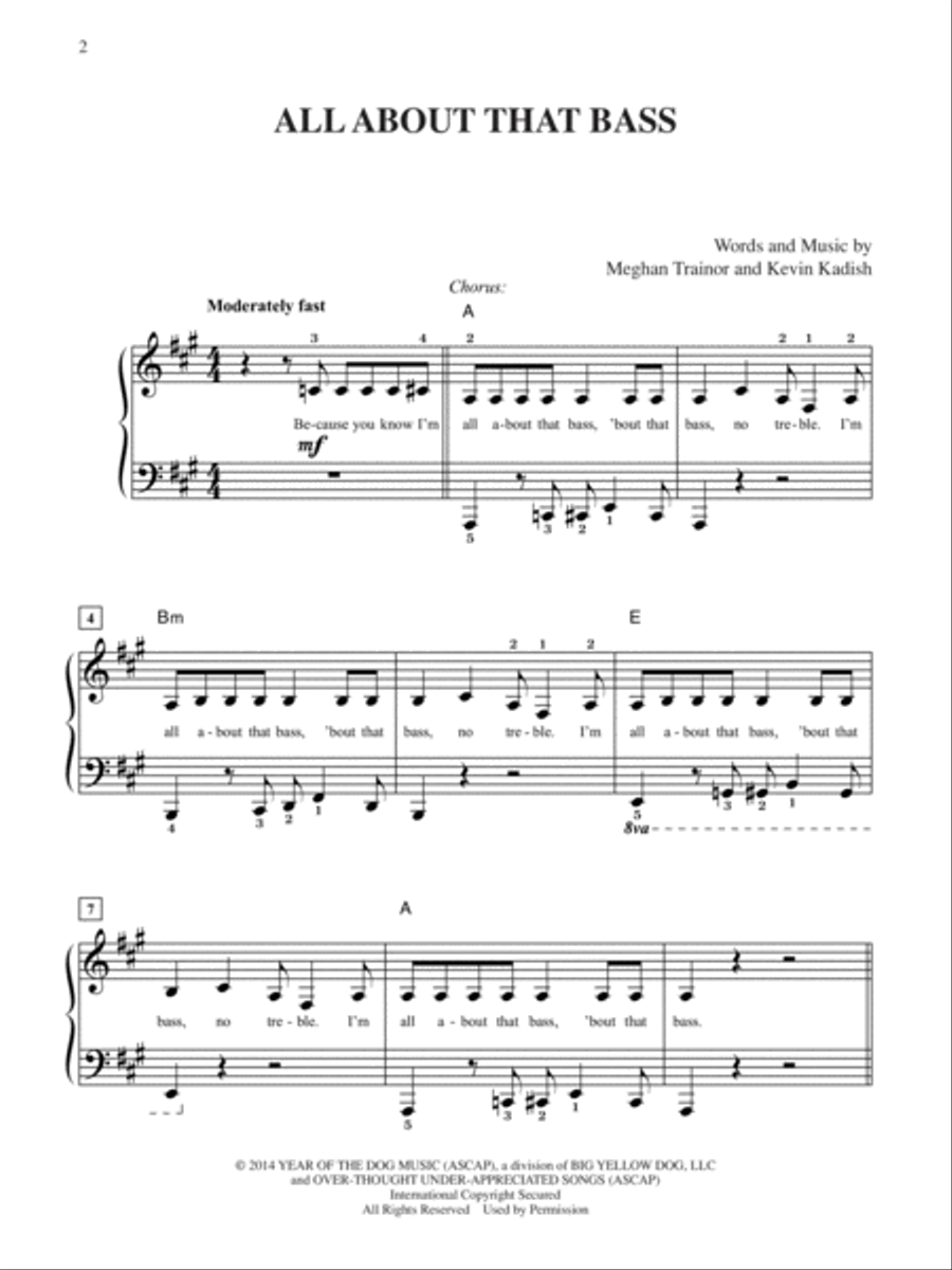 4 Pop Hits Issue 1 Easy Piano scores gallery preview page 2