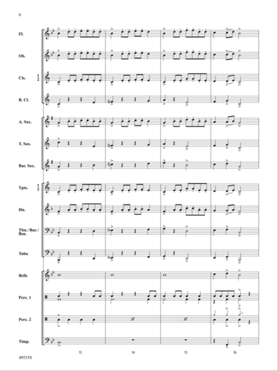 Driving Force: Score Concert Band scores gallery preview page 6