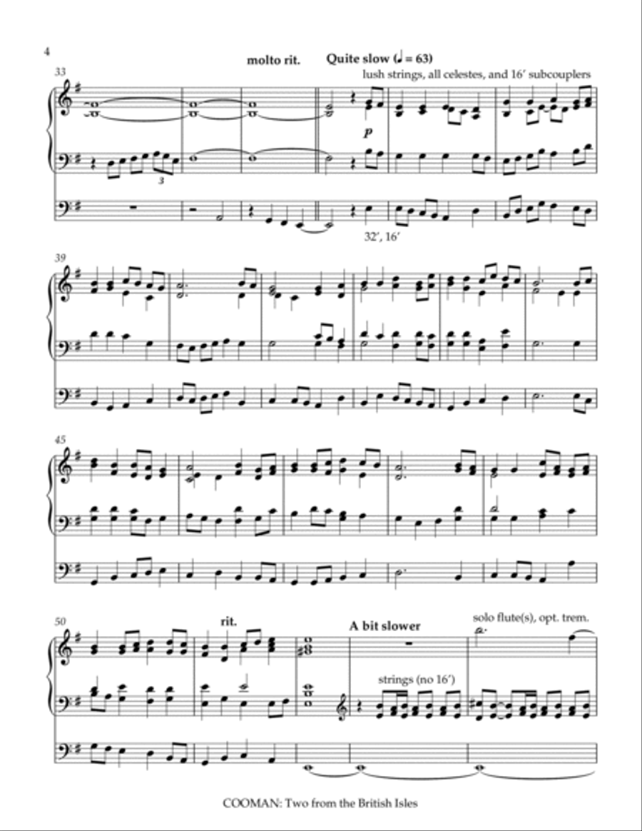 Two from the British Isles Organ Solo scores gallery preview page 4