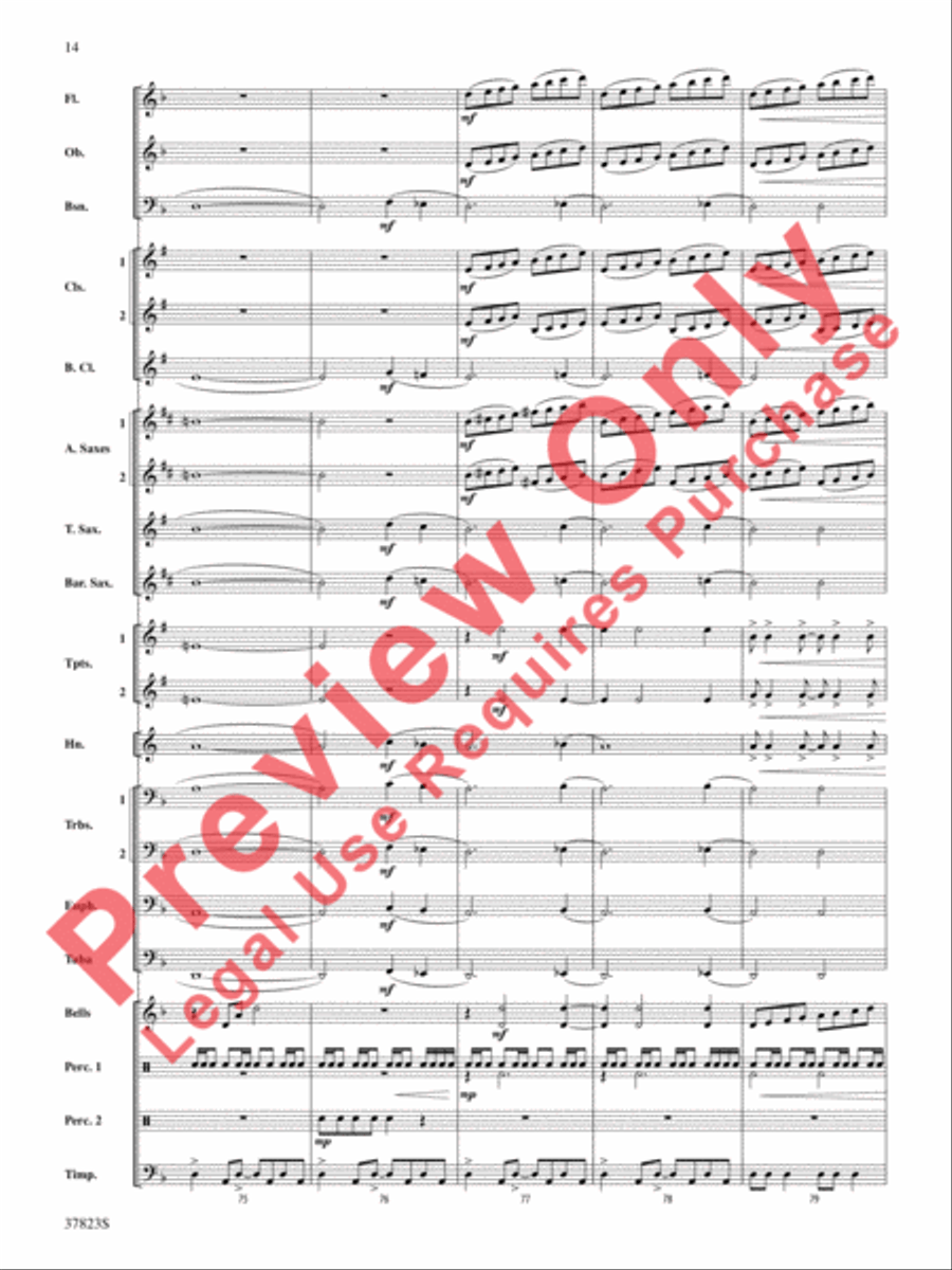 Cut to the Chase Concert Band scores gallery preview page 15