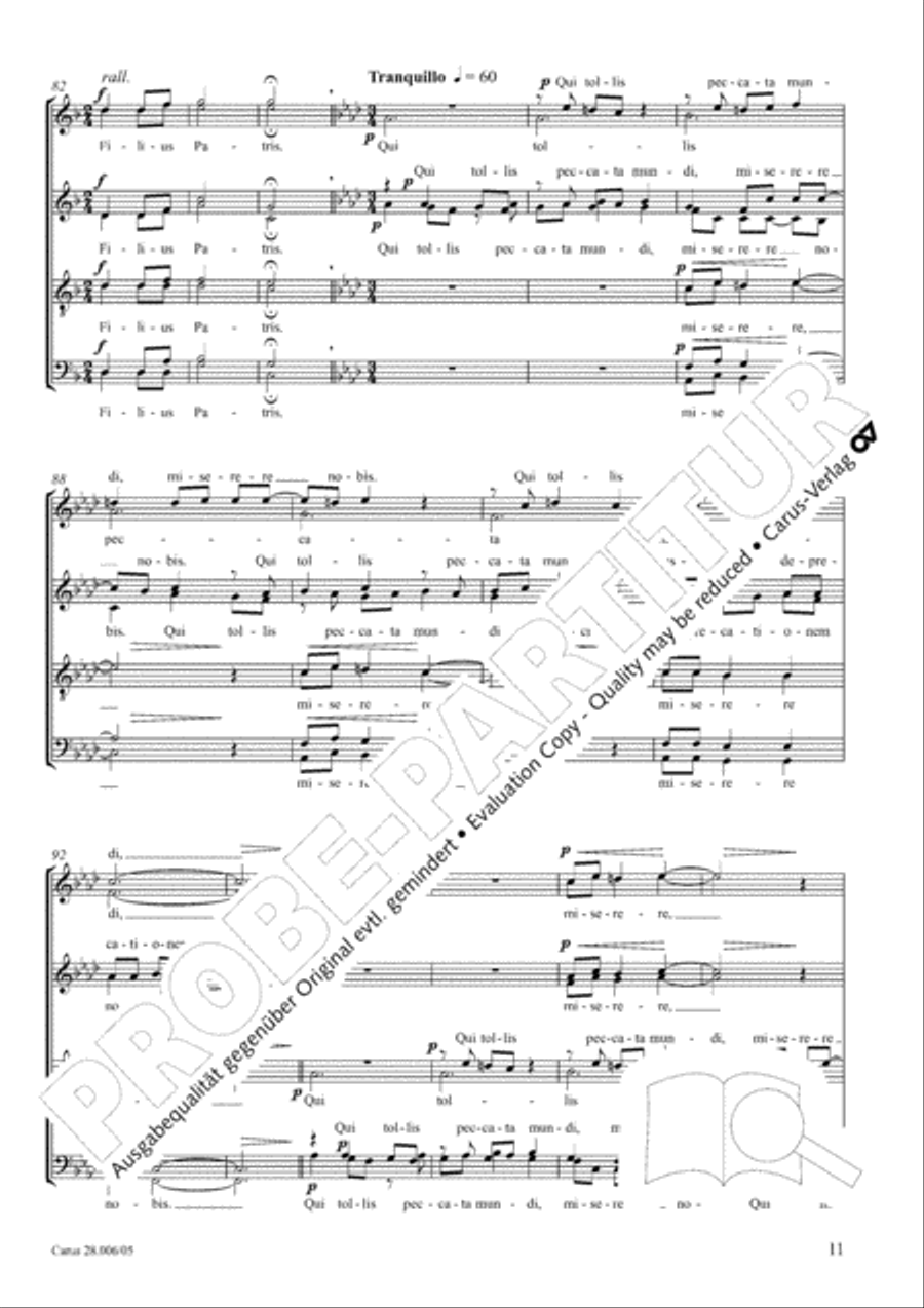 Pastoral Mass 4-Part scores gallery preview page 12