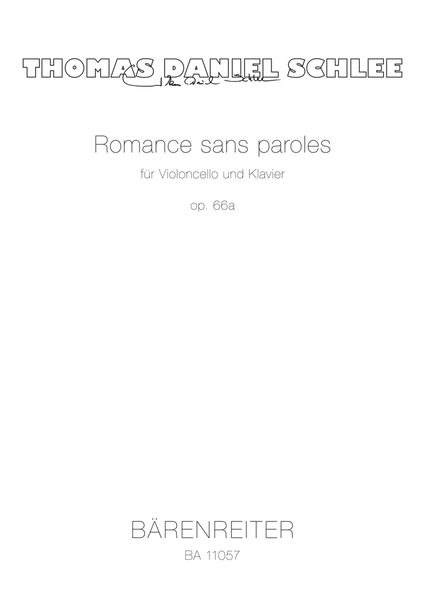 Romance sans paroles for violoncello and piano, op. 66a (2006)