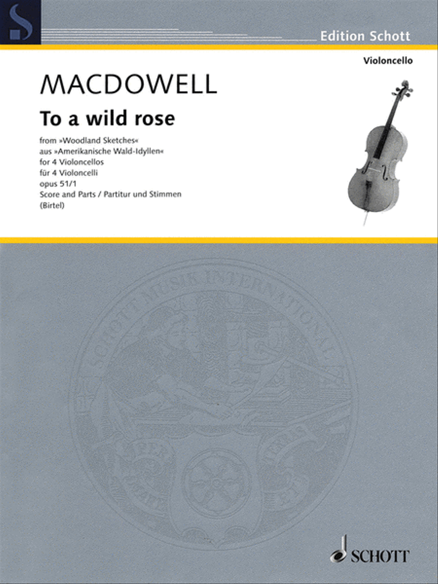 To a Wild Rose To a Wild Rose Cello scores gallery preview page 1
