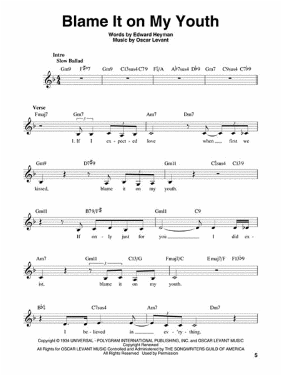 Jazz Favorites Jazz Favorites Voice scores gallery preview page 3