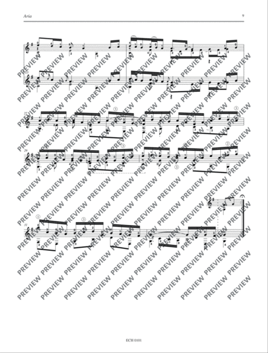 Goldberg Variations Classical Guitar scores gallery preview page 10