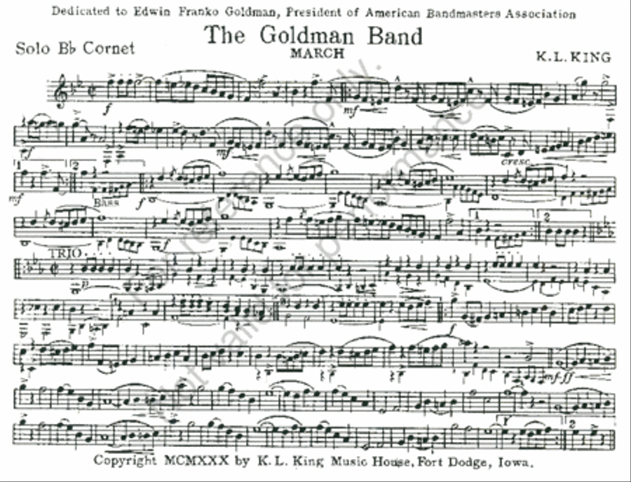 The Goldman Band Concert Band scores gallery preview page 2