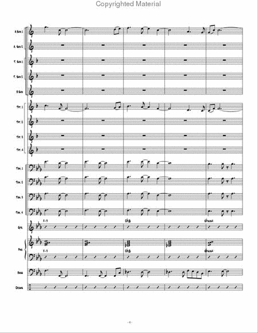City Lights Jazz Ensemble scores gallery preview page 5