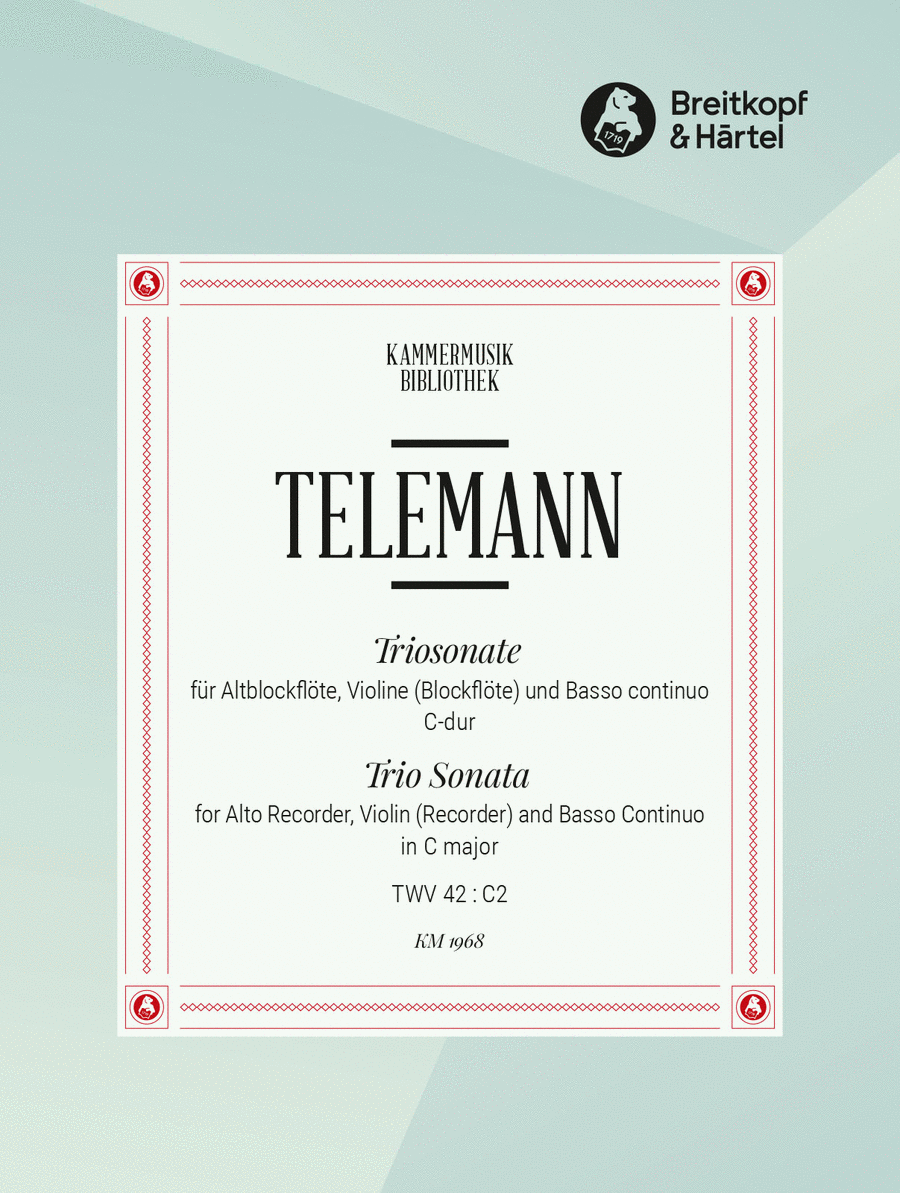 Trio Sonata in C major Trio Sonata in C major Score scores gallery preview page 1