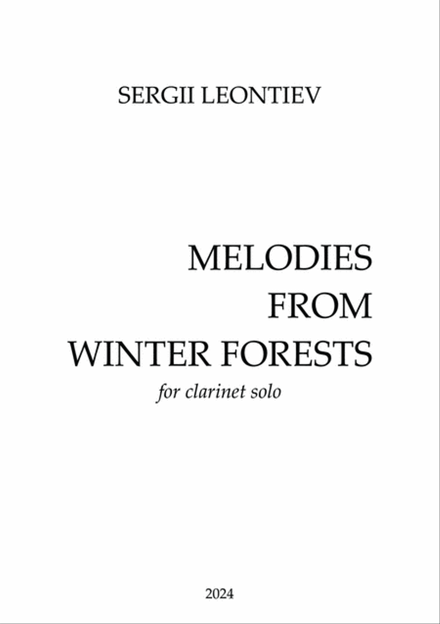 Melodies from Winter Forests B-Flat Clarinet scores gallery preview page 3