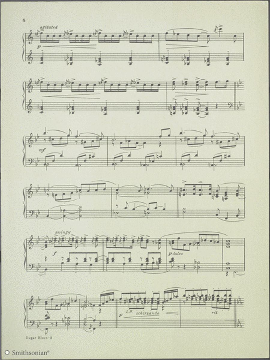 Sugar Blues Sugar Blues Piano Solo scores gallery preview page 4