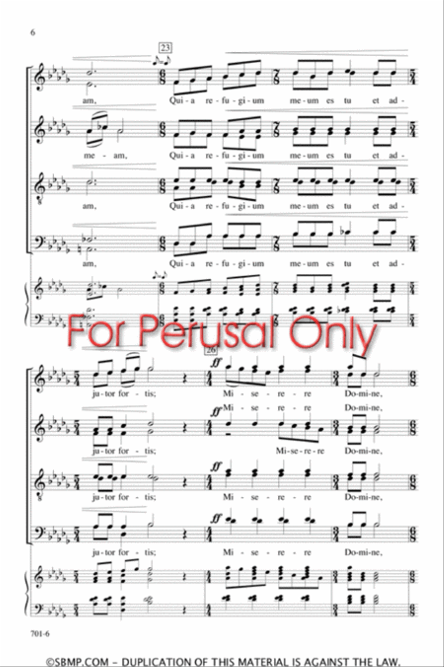 Timor et tremor - SATB divisi Octavo Divisi scores gallery preview page 5