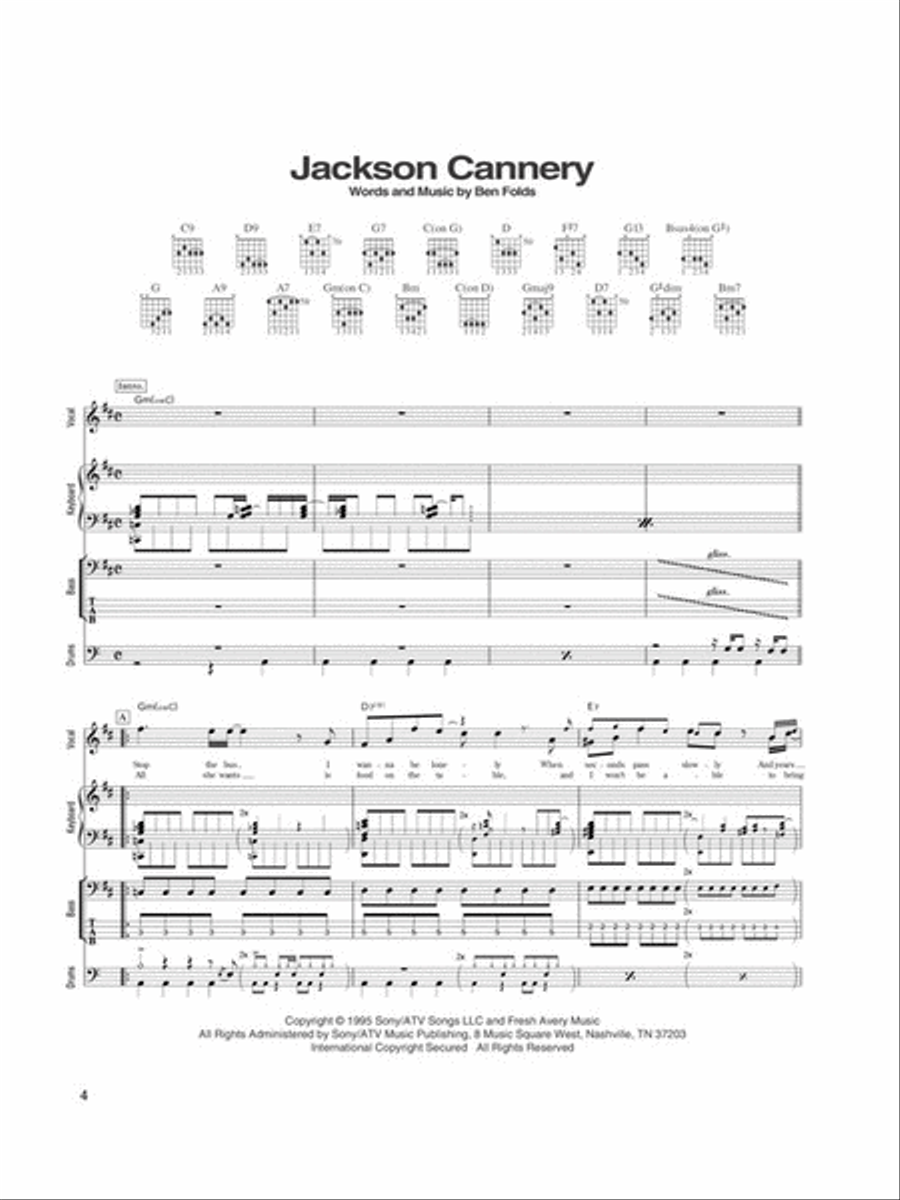 Ben Folds Five and Selections from Naked Baby Photos Electric Guitar scores gallery preview page 4