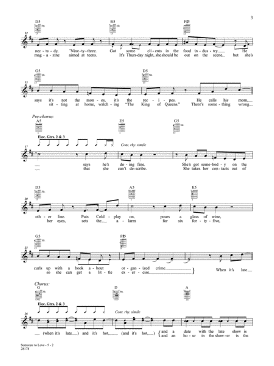 Someone To Love Guitar Tablature scores gallery preview page 2