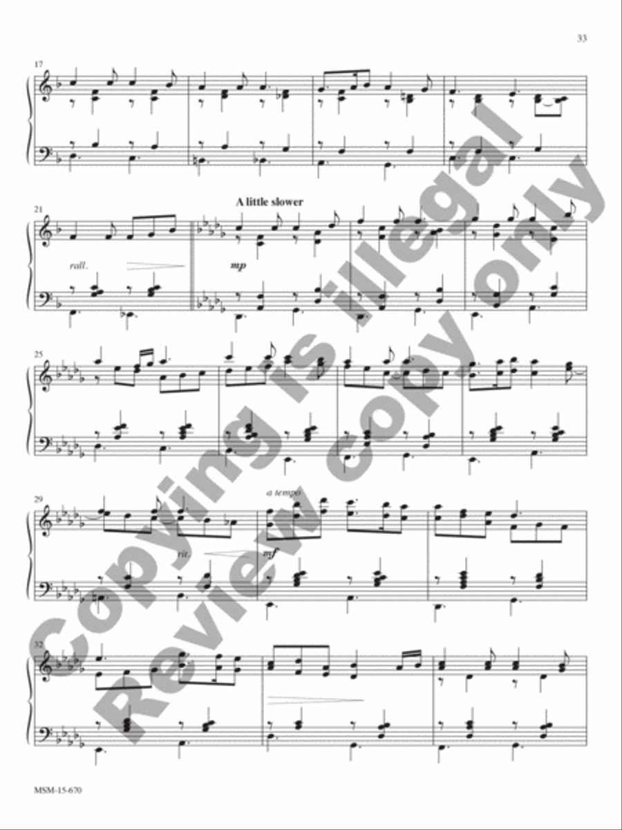 I Sing the Mighty Power of God Piano Solo scores gallery preview page 16