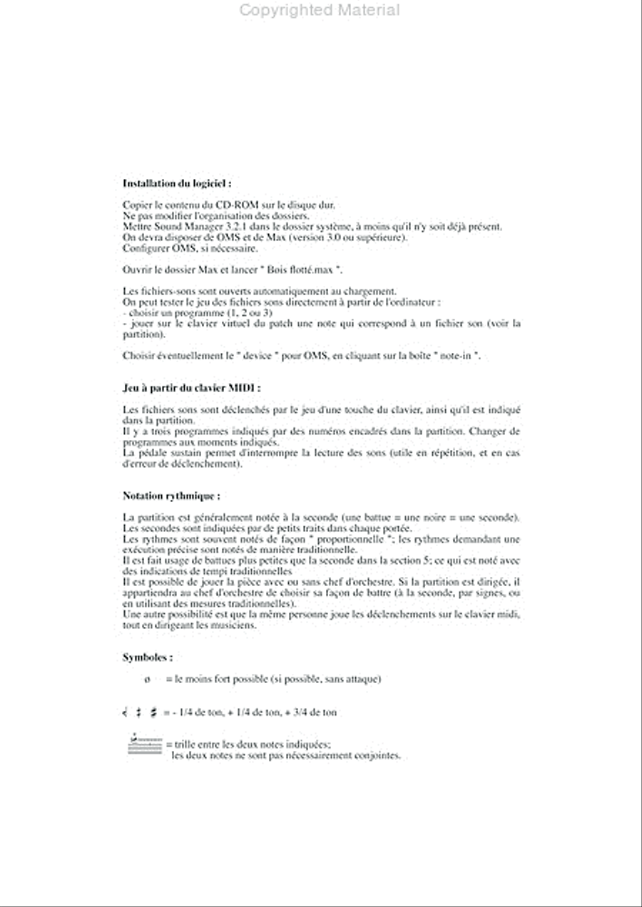 Bois Flotte Bois Flotte Electronic Media scores gallery preview page 3